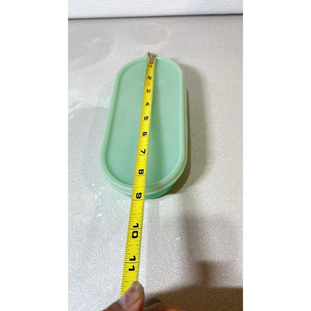 Vtg Jadeite Green Tupperware Missing Cheese Grater Shredder 1375 2Pc Storage Lid